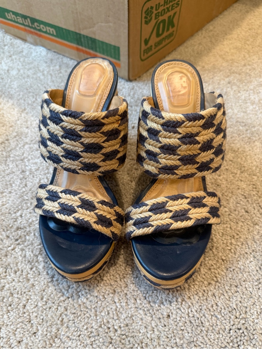Tory Burch Lola Jute Woven Wedge Sandal